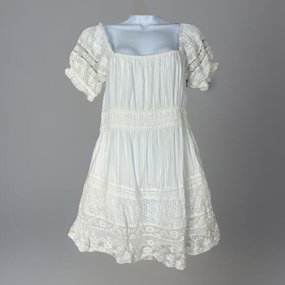 LoveShackFancy Dresses & Skirts - LoveShackFancy Womens Dress M White Lilium Dainty Cottagecore Feminine Bridal